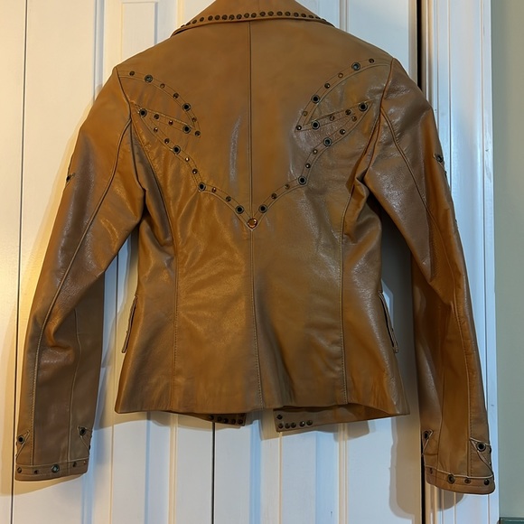 EREZ Vera Pelle studied leather jacket made in Italy - Picture 5 of 6